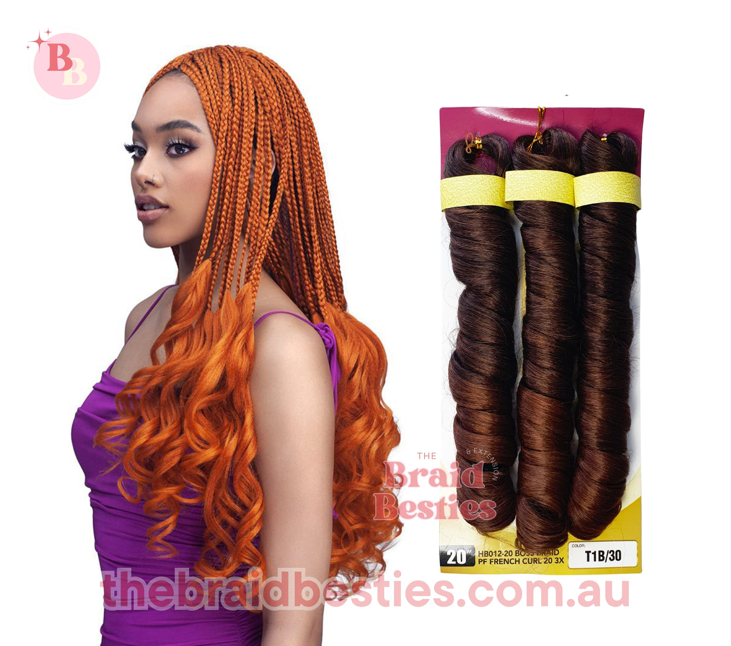 Boss Braid 3x French Curl 20"