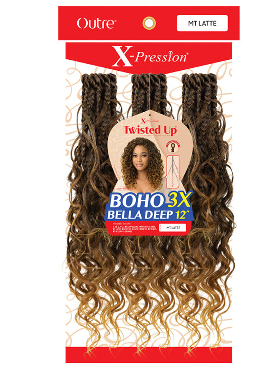 Outre Twisted Up 3 x Boho Bella Deep 12"