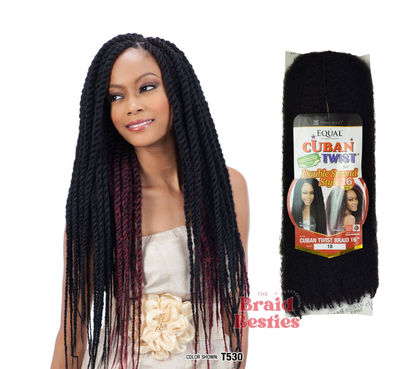 Freetress Equal Cuban Twist 16"- Marley Crochet Braid