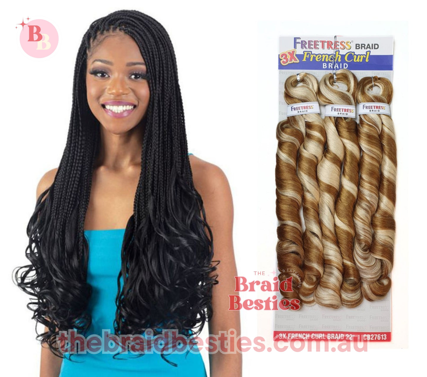 Freetress Braid 3x French Curl 22" Braid