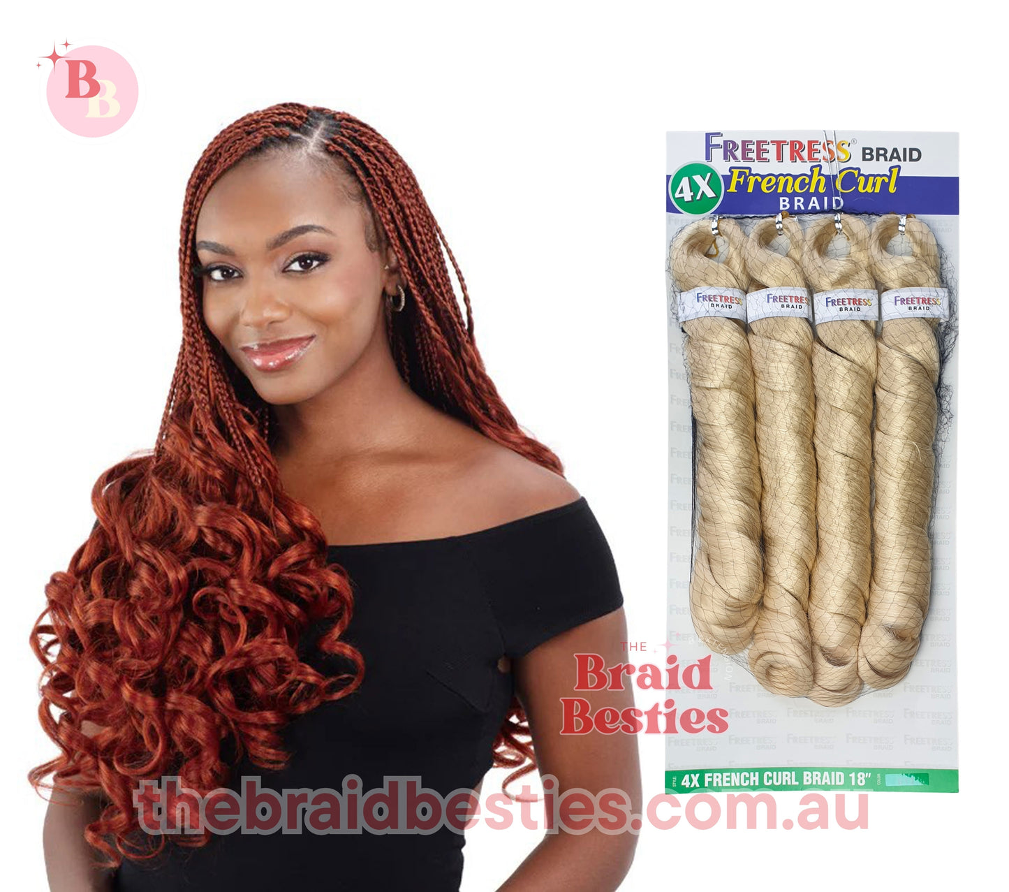 Freetress Braid 4x French Curl 18" Braid