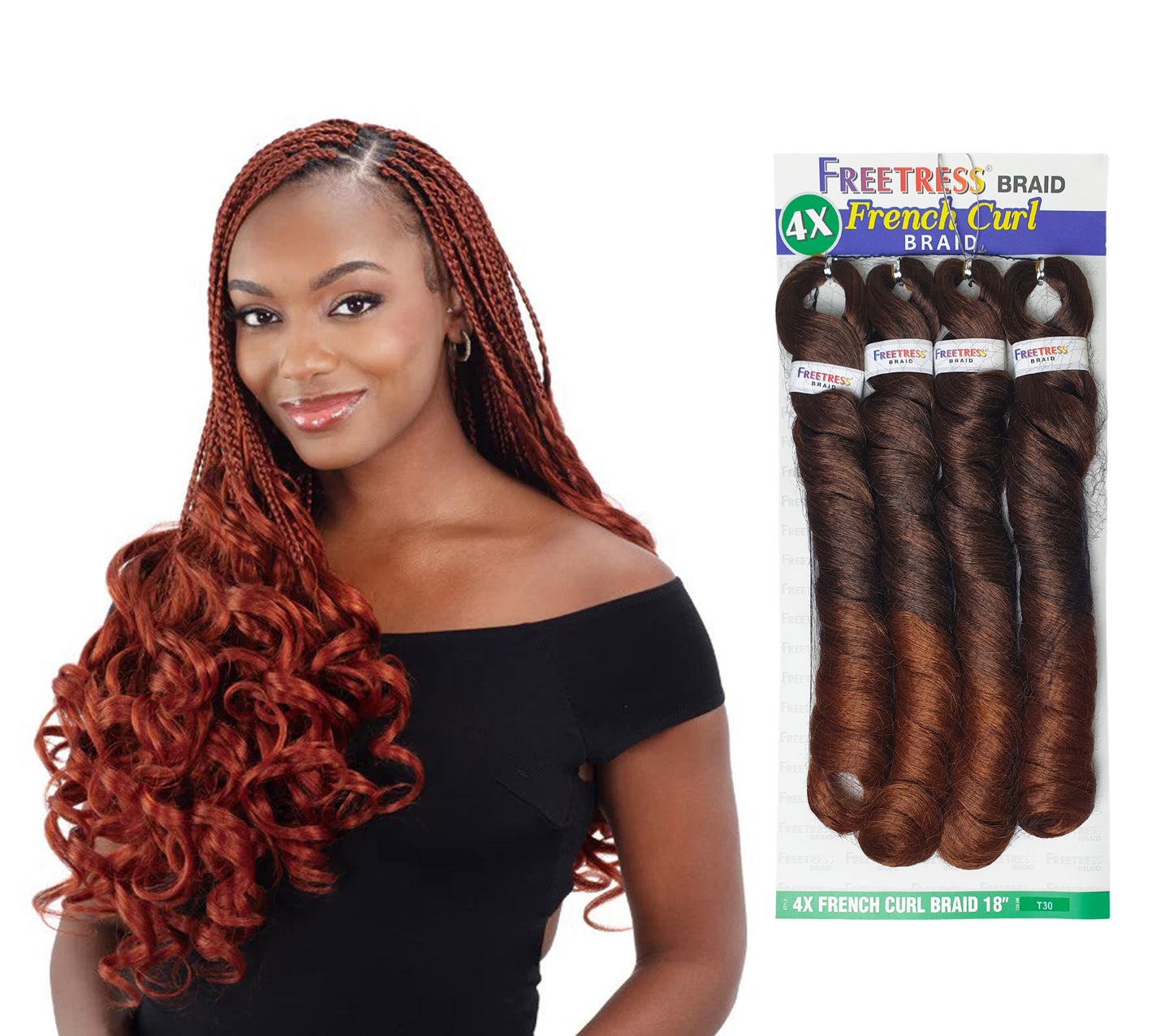 Freetress Braid 4x French Curl 18" Braid