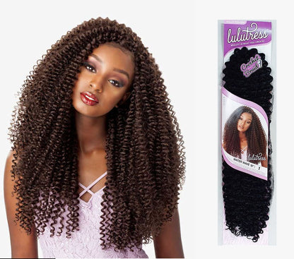 Lulutress Water Wave Crochet Hair Extensions 18" Color 1