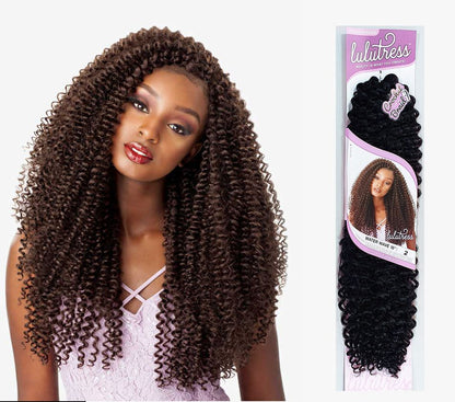 Lulutress Water Wave Crochet Hair Extensions 18" Color 2
