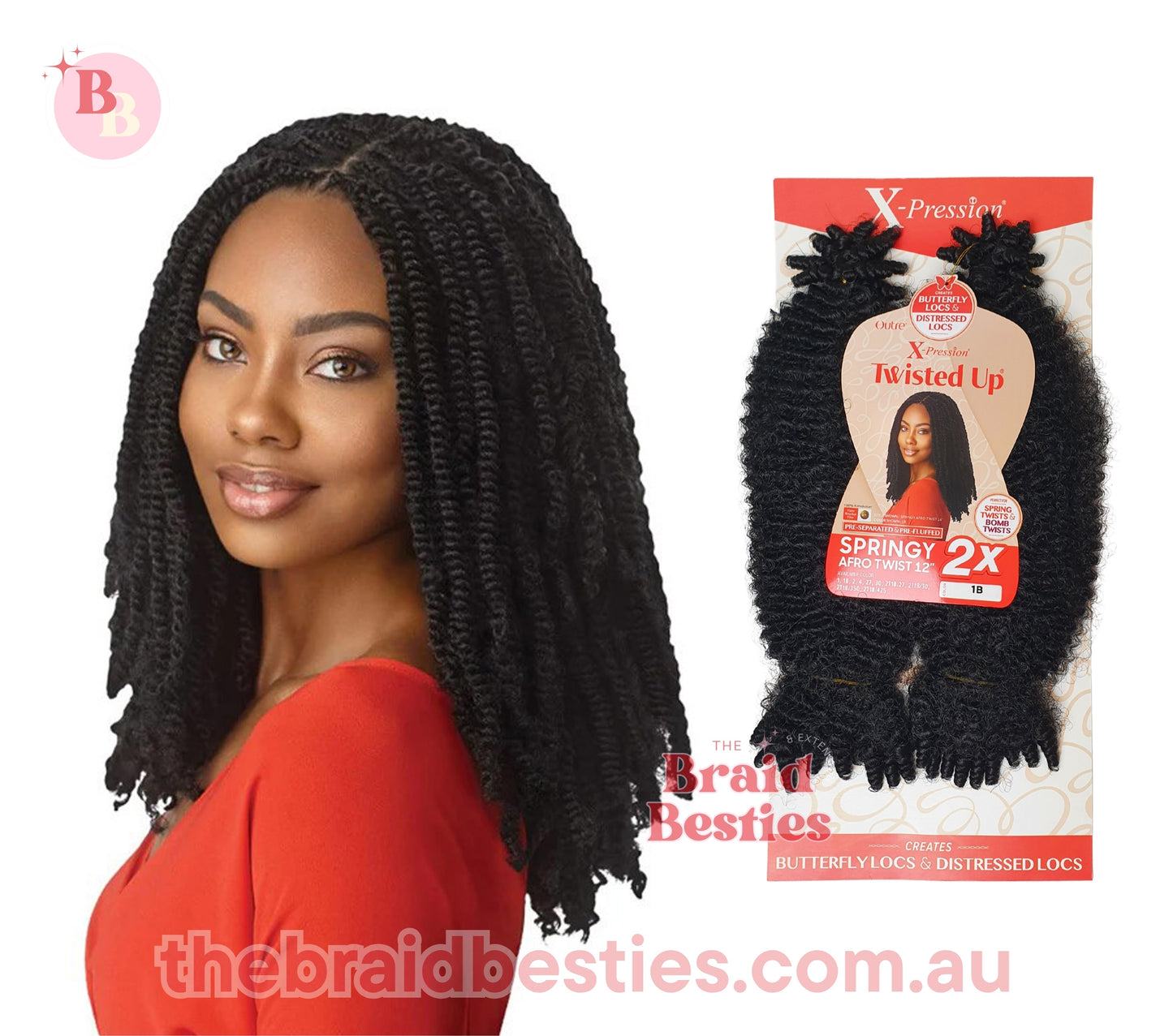 Outre Twisted Up 2x Springy Afro Twist 12"