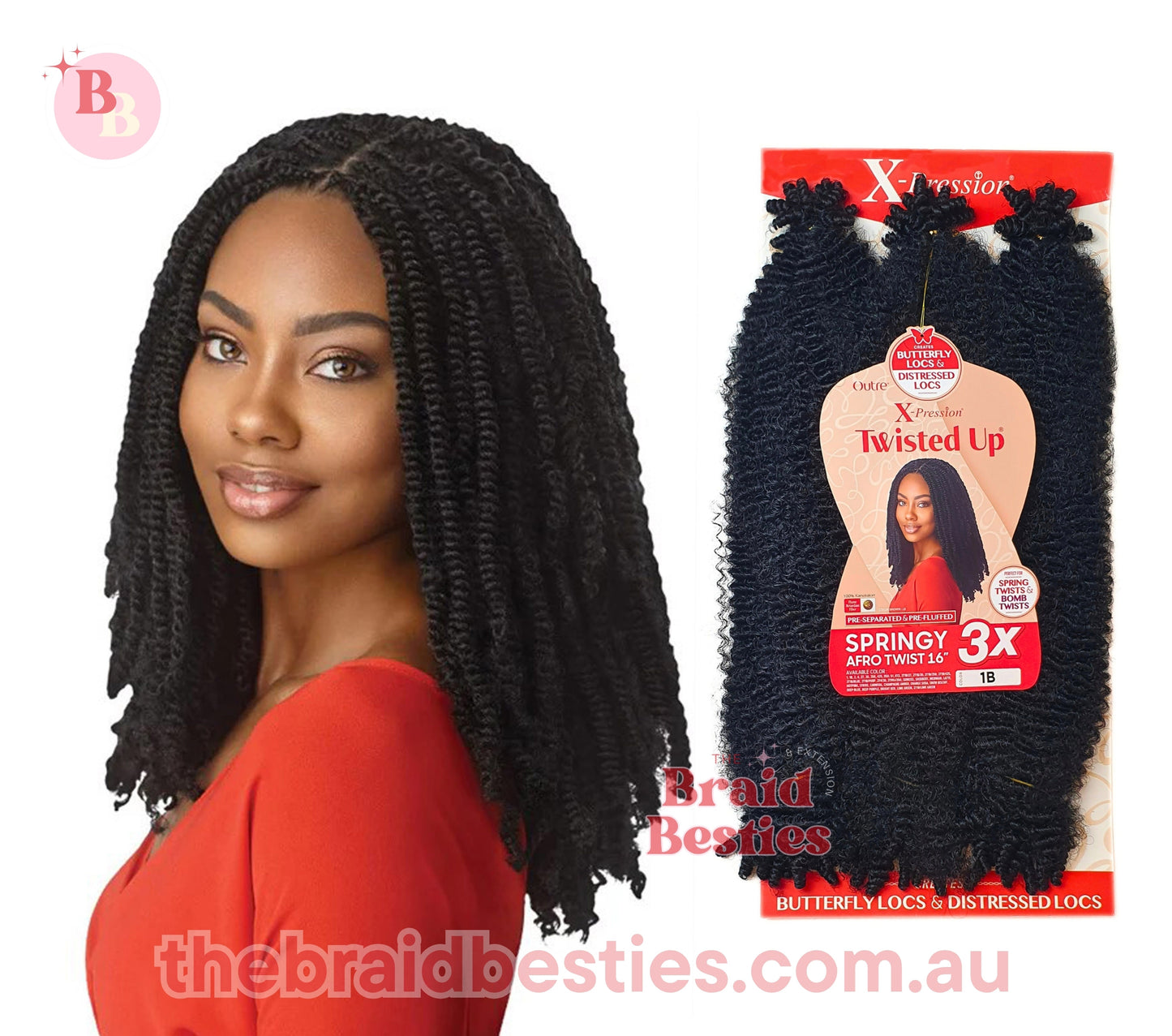 Outre Twisted Up 3x Springy Afro Twist 16"