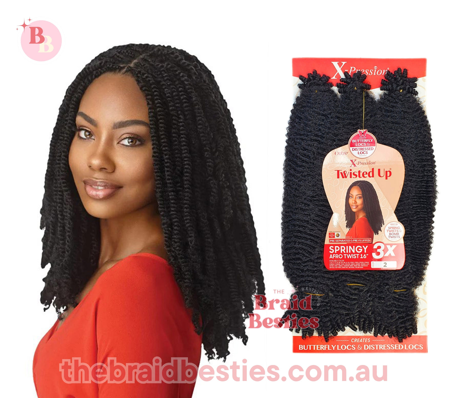 Outre Twisted Up 3x Springy Afro Twist 16"