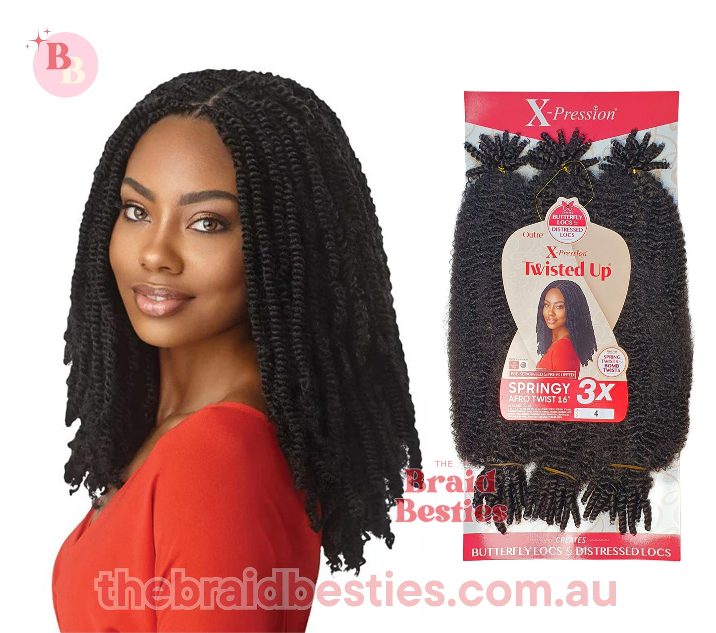 Outre Twisted Up 3x Springy Afro Twist 16"
