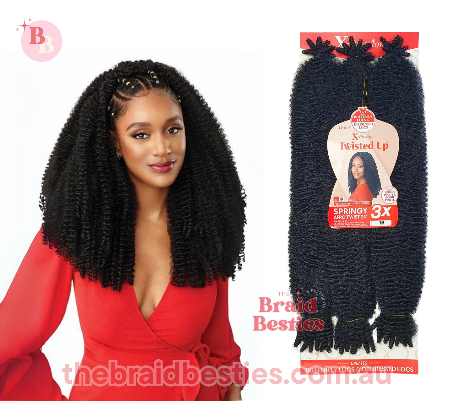 Outre Twisted Up 3x Springy Afro Twist 24"