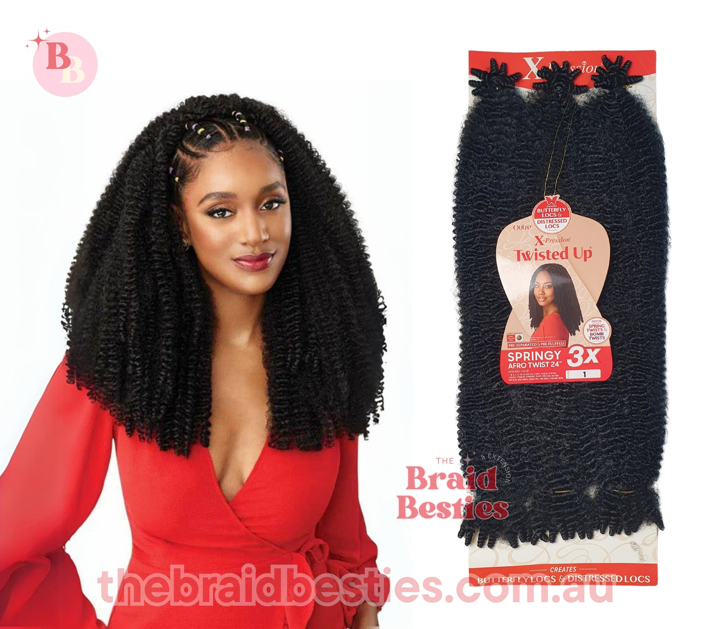 Outre Twisted Up 3x Springy Afro Twist 24"