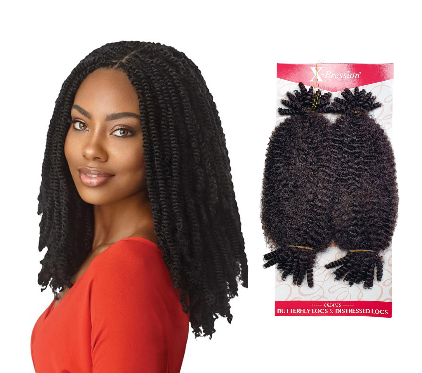 Outre Twisted Up 2x Springy Afro Twist 12" Colour 4 Chocolate Brown