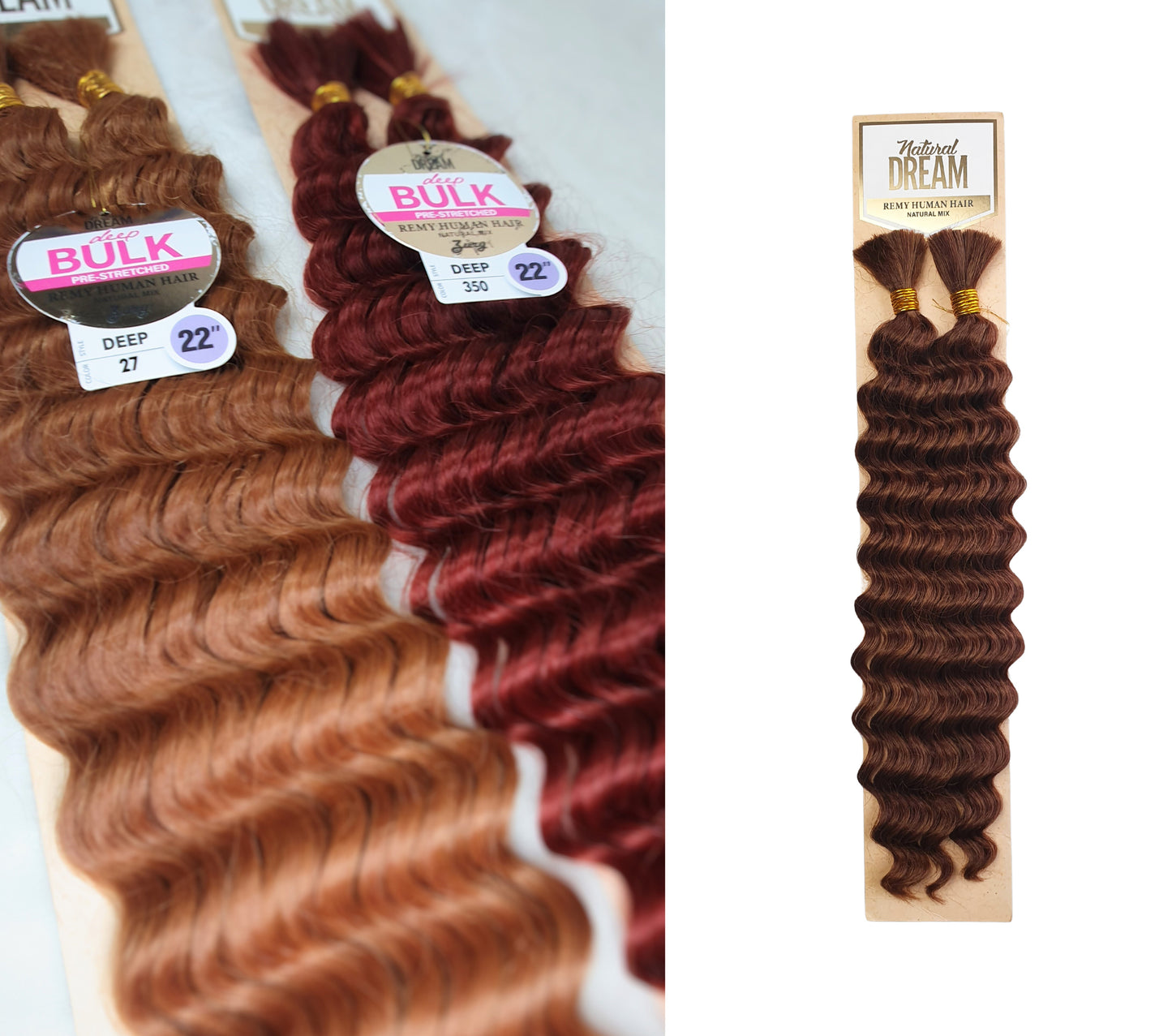 Human Hair Blend Braids Zury Natural Dream- Deep Bulk 18"