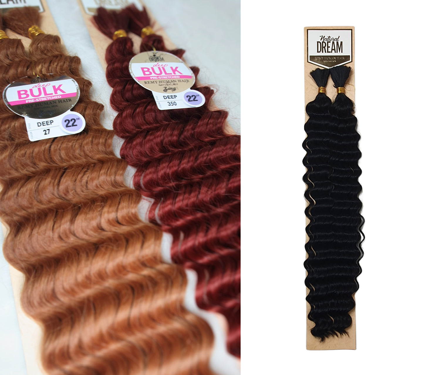Human Hair Blend Braids Zury Natural Dream- Deep Bulk 22"