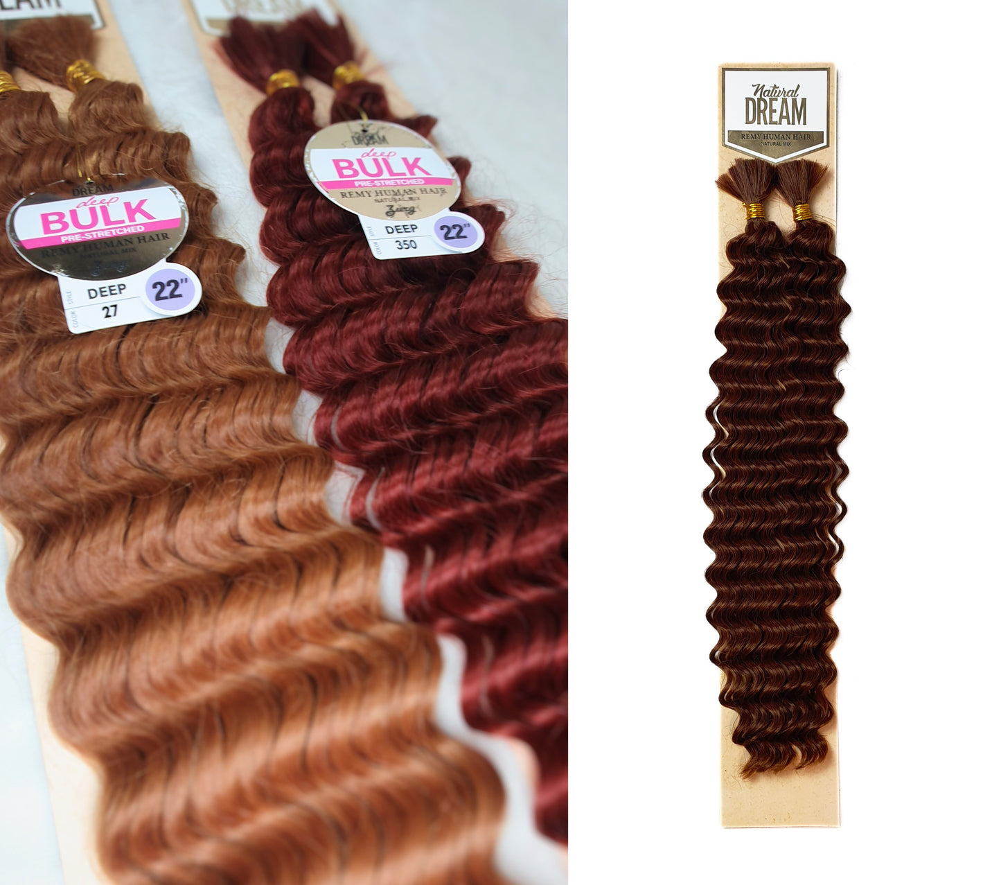 Human Hair Blend Braids Zury Natural Dream- Deep Bulk 22"