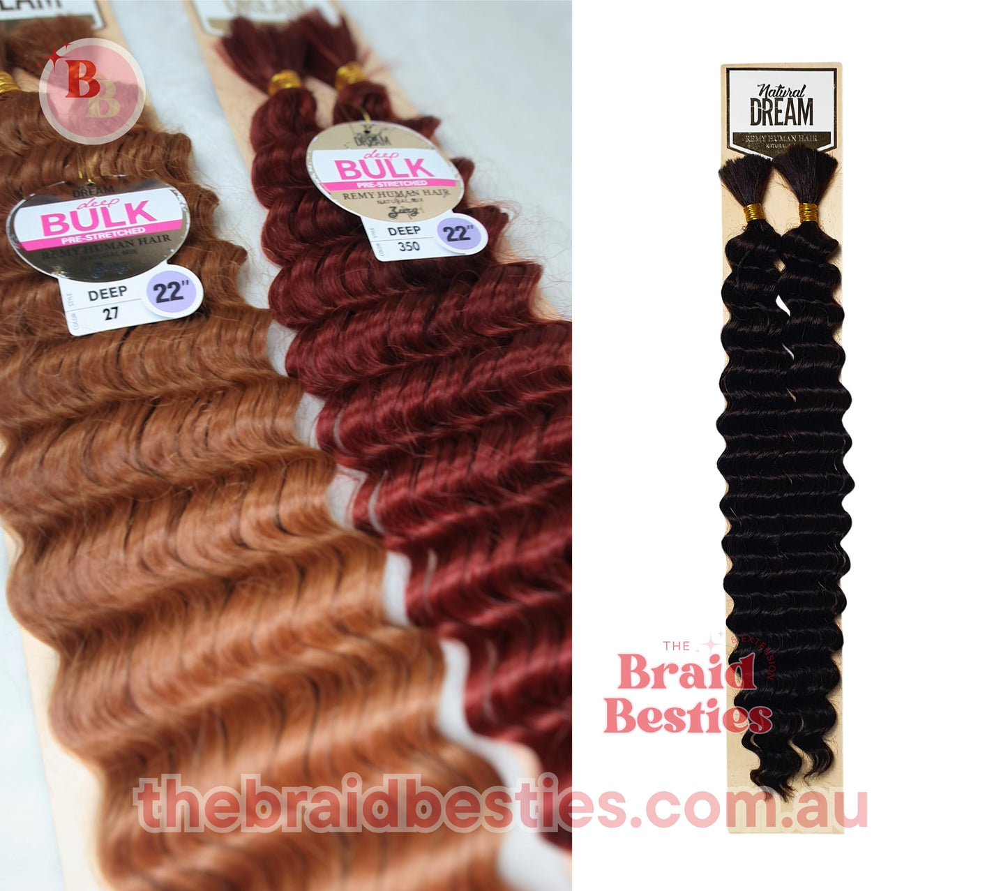 Human Hair Blend Braids Zury Natural Dream- Deep Bulk 22"