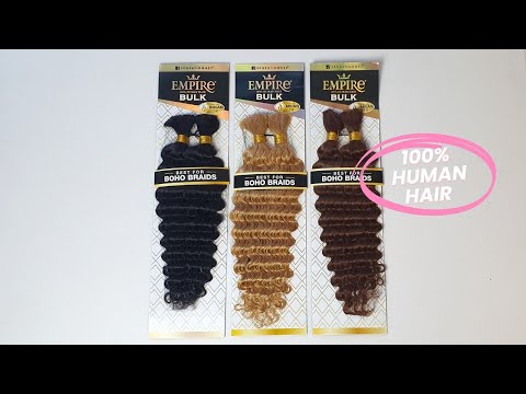 Human Hair Braids Sensationnel Empire 100% HH - Deep Bulk 18" Unboxing