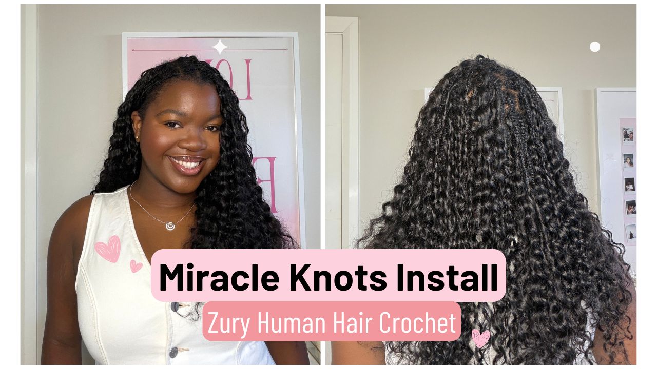 Load video: Miracle Knots Install featuring Zury Human Hair Crochet