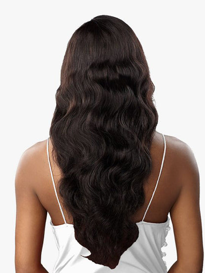 Bare & Natural Human Hair 5 x 5 HD Lace Closure + Bundle Deal- Body Wave Model Back View