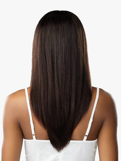 Bare & Natural Human Hair 5 x 5 HD Lace Closure + Bundle Deal- Straight Model Back View