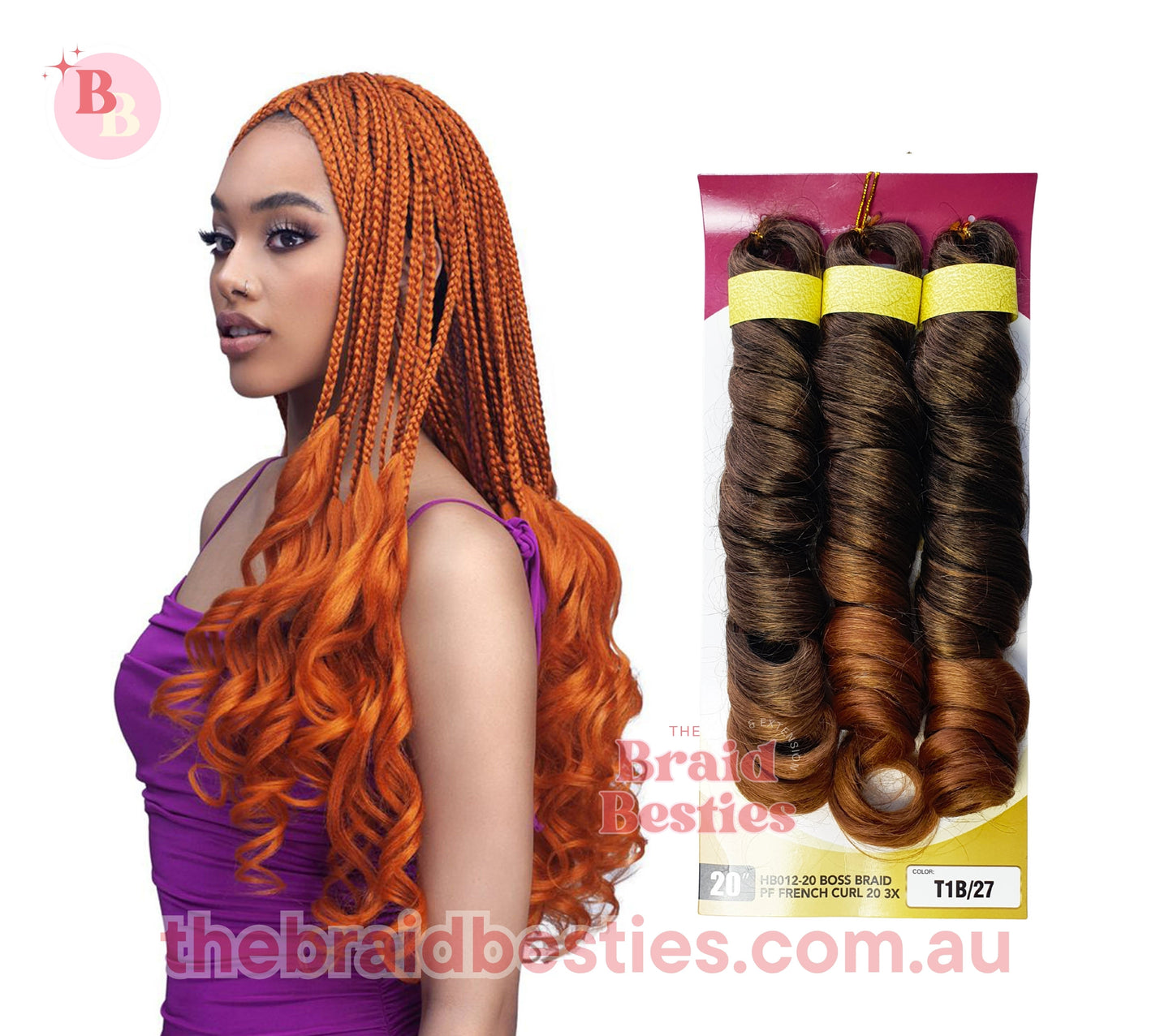 Boss Braid 3x French Curl 20"