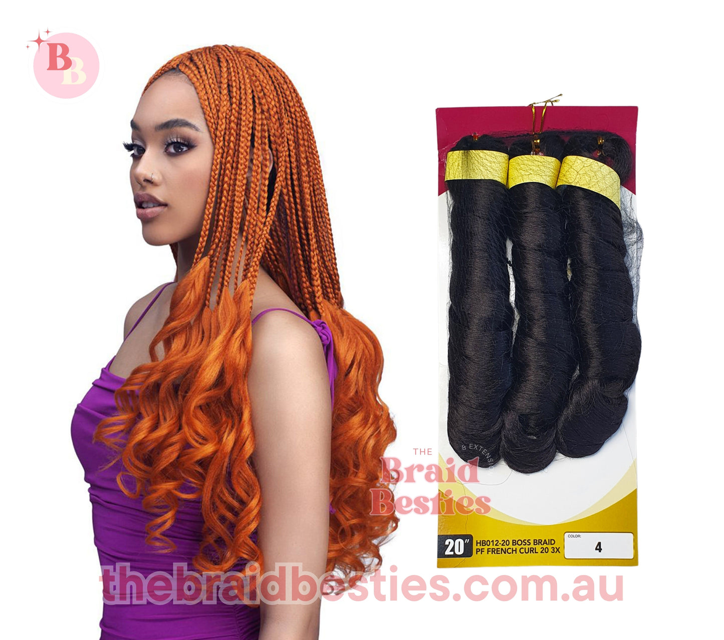 Boss Braid 3x French Curl 20"