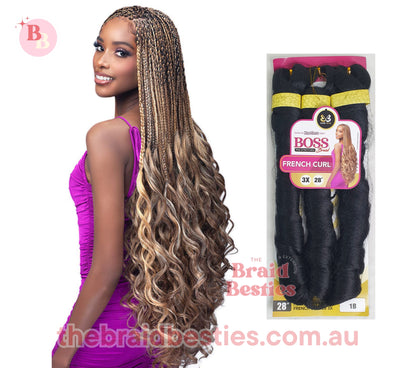 Boss Braid 3x French Curl 28"