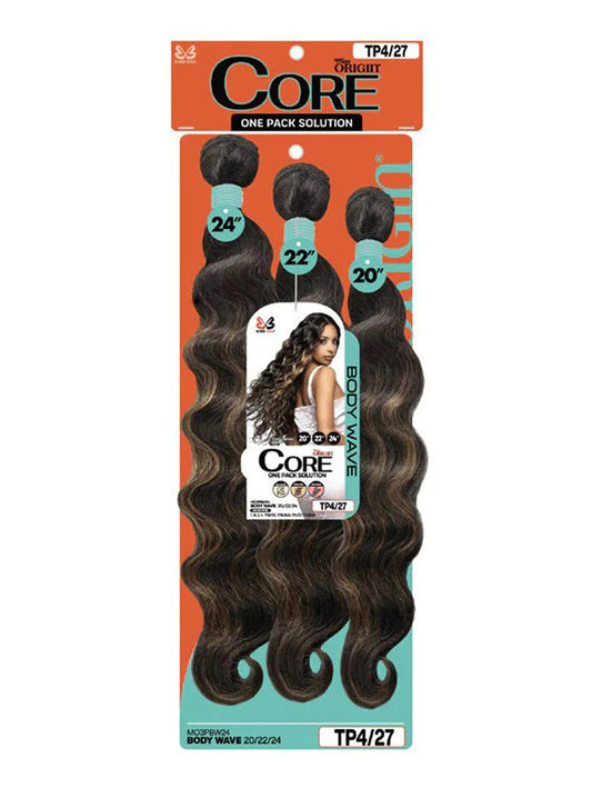 Bobbi Boss Miss Origin Core Weave One Pack 3 Bundles- Body Wave 20/22/24"