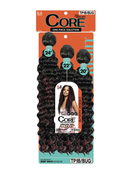 Bobbi Boss Miss Origin Core Weave One Pack 3 Bundles- Deep Wave 20/22/24"