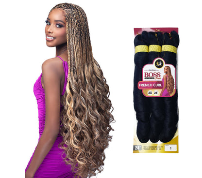 Boss Braid 3x French Curl 28"