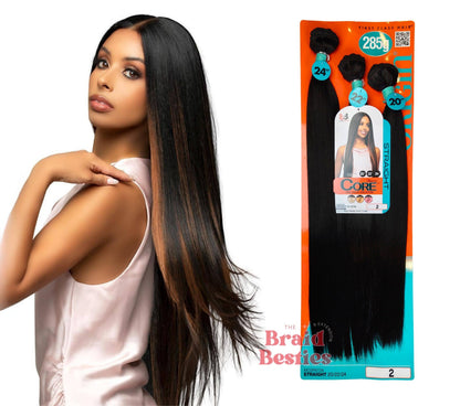 Bobbi Boss Miss Origin Core Weave One Pack 3 Bundles- Straight 20/22/24"