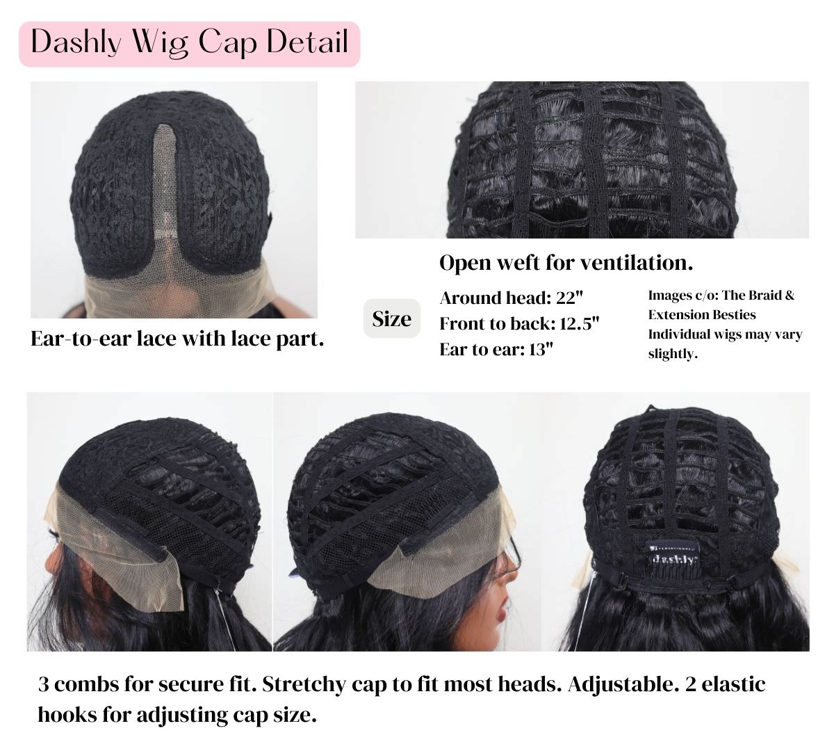 Dashly Lace Front Wig Unit 8 Black Rosegold The Braid