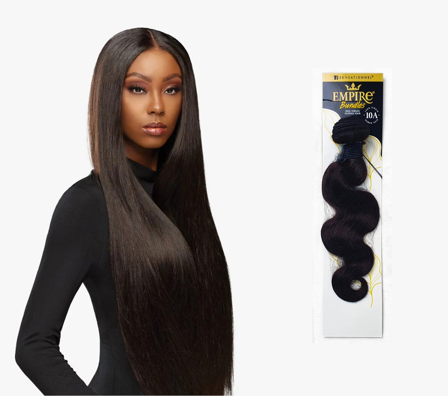 Empire Bundles Virgin Human Hair- Body Wave 16" Colour Natural