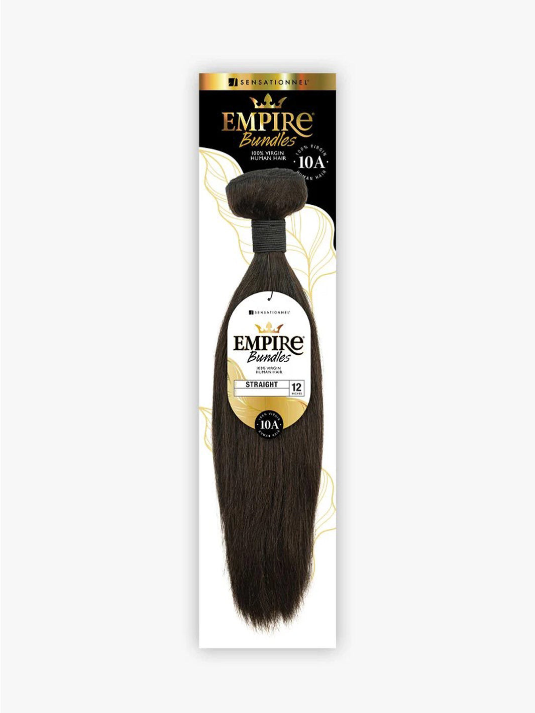 Empire Bundles Virgin Human Hair- Straight 16" Natural Black