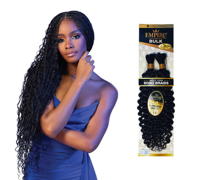 Human Hair Braids Sensationnel Empire 100% HH - Water Wave Bulk 18"