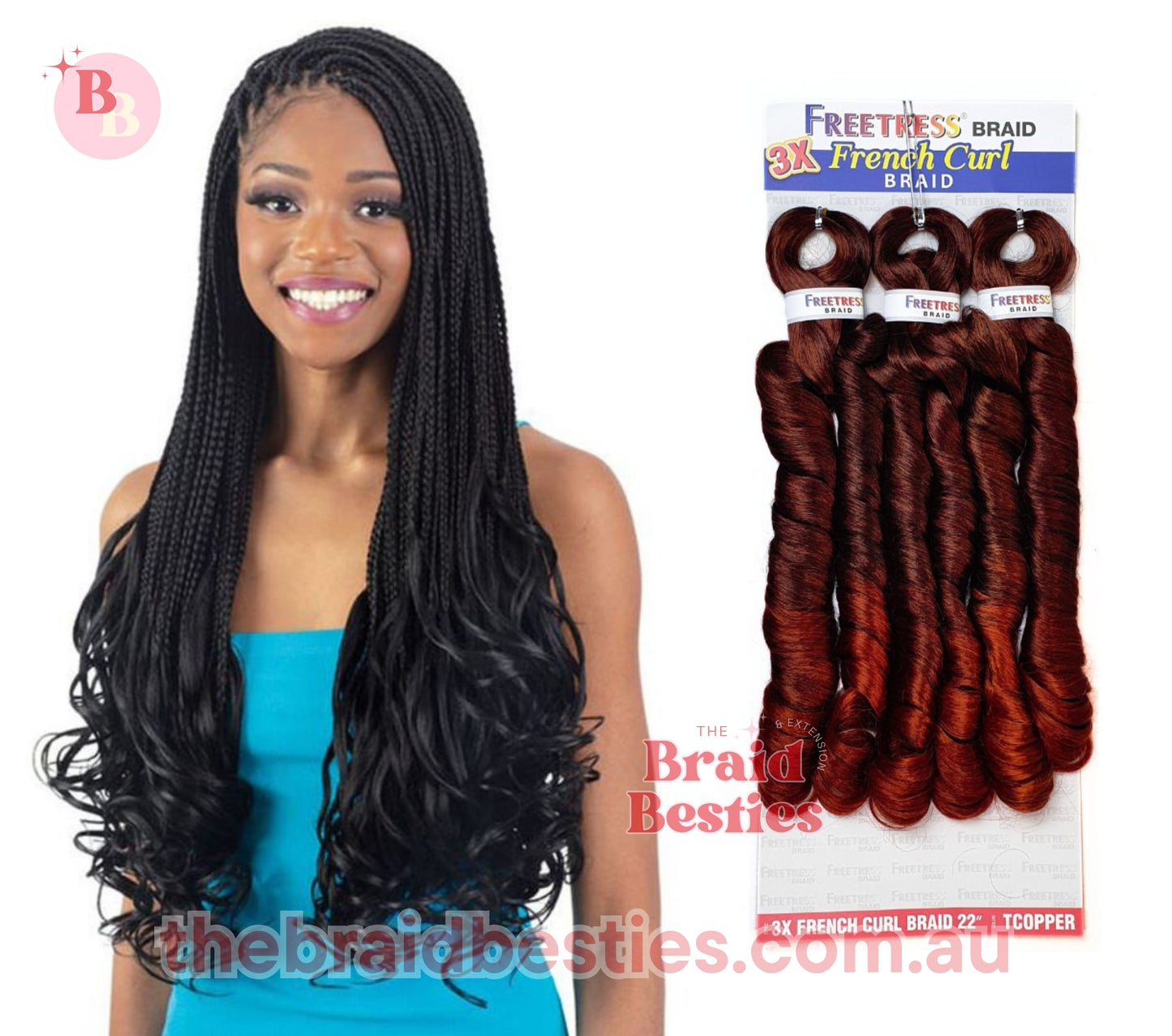 Freetress Braid 3x French Curl 22" Braid