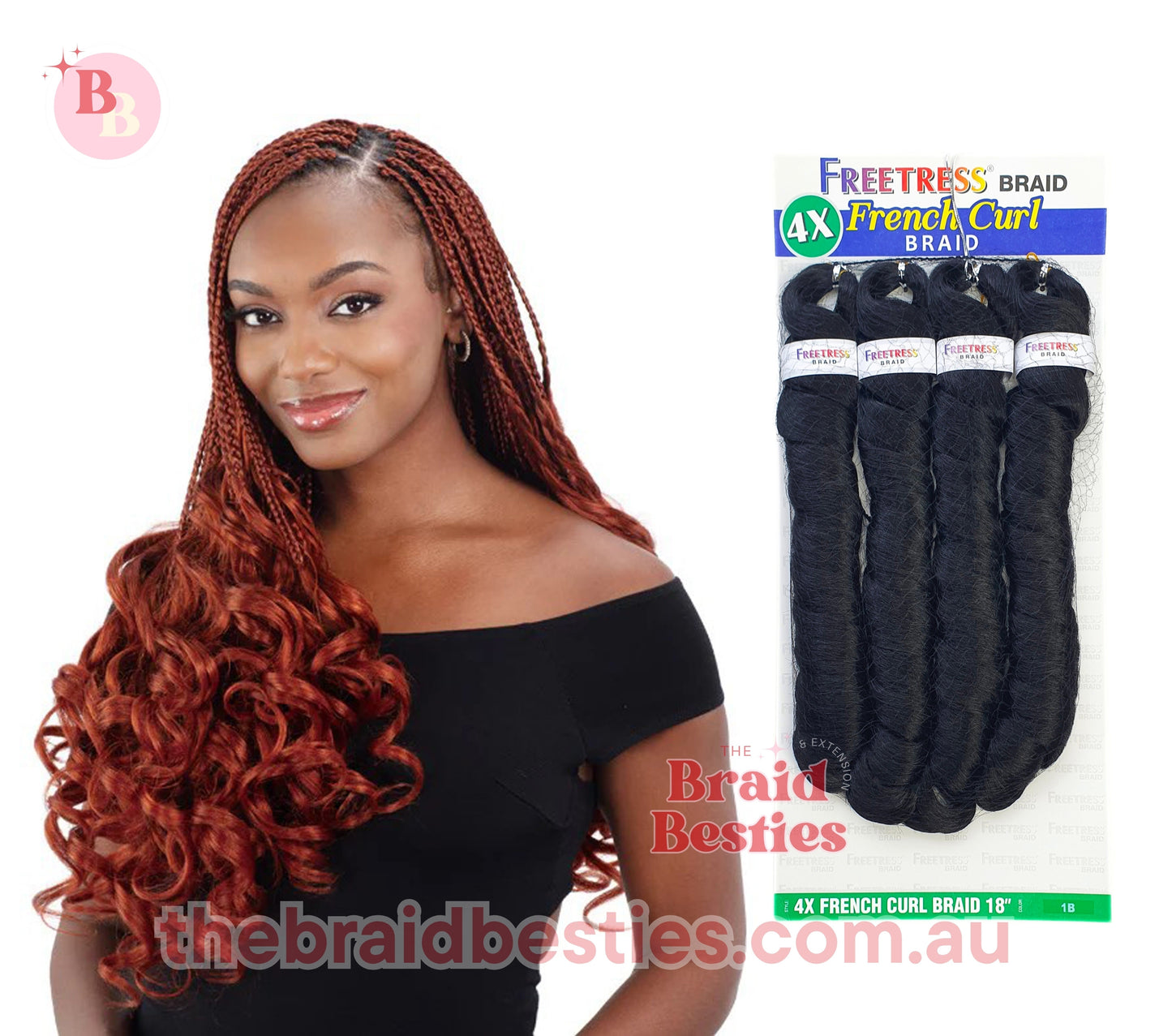 Freetress Braid 4x French Curl 18" Braid