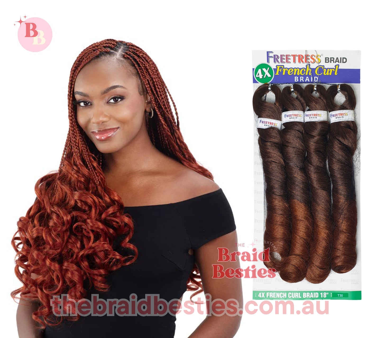 Freetress Braid 4x French Curl 18" Braid