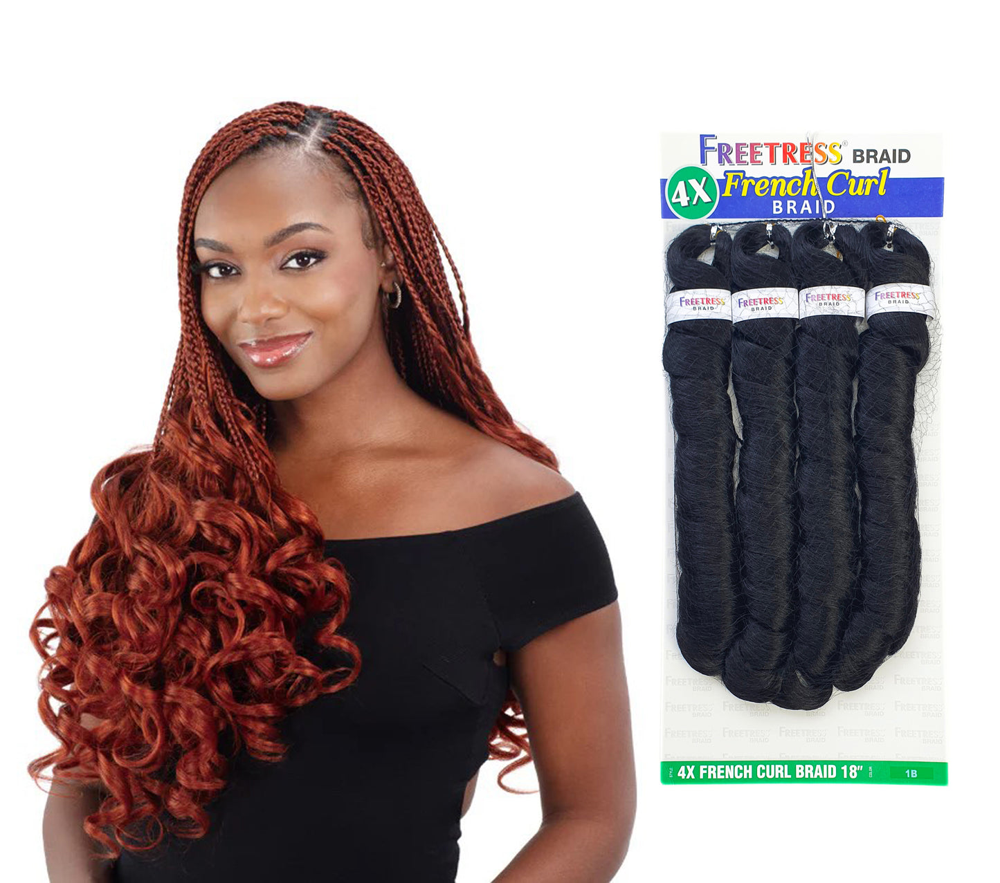 Freetress Braid 4x French Curl 18" Braid