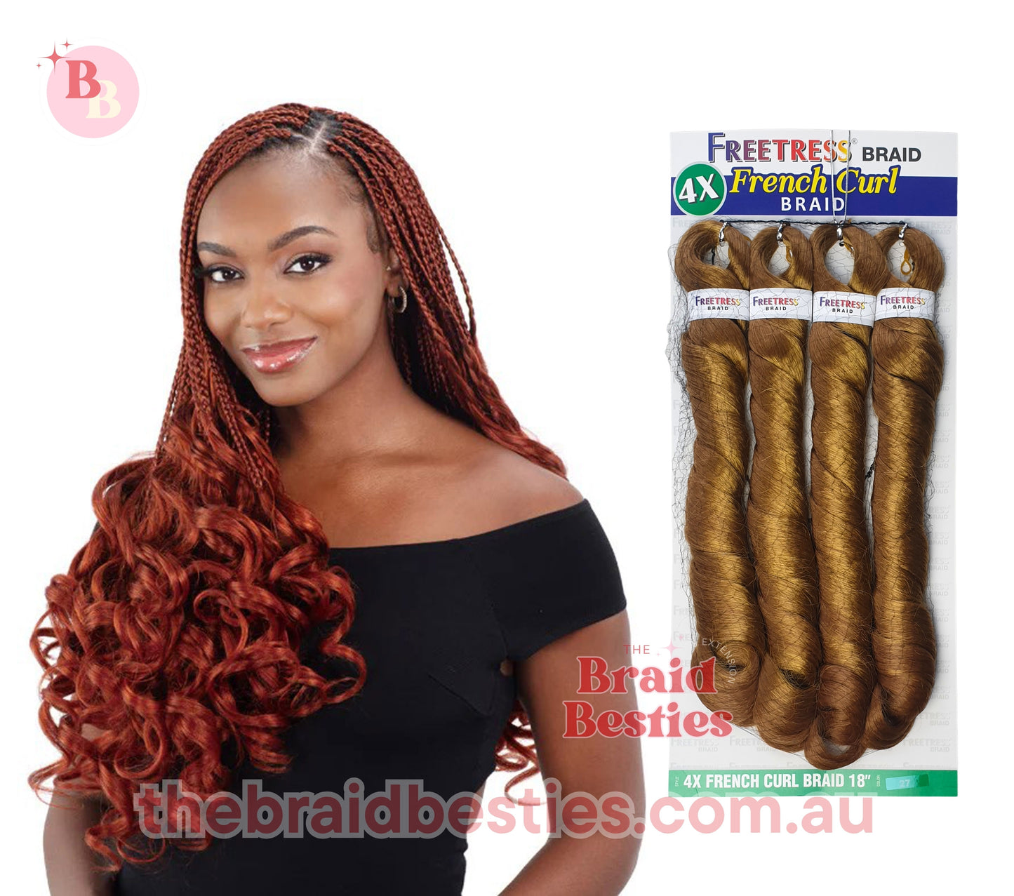 Freetress Braid 4x French Curl 18" Braid