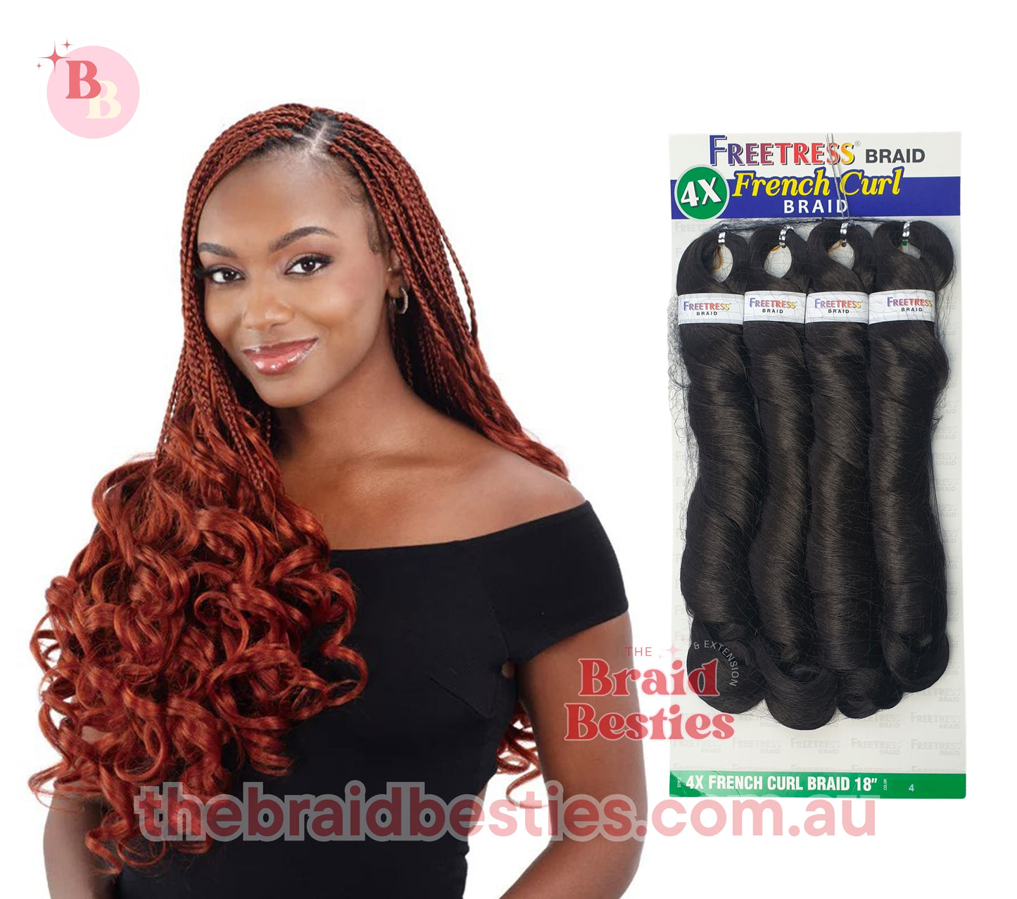 Freetress Braid 4x French Curl 18" Braid