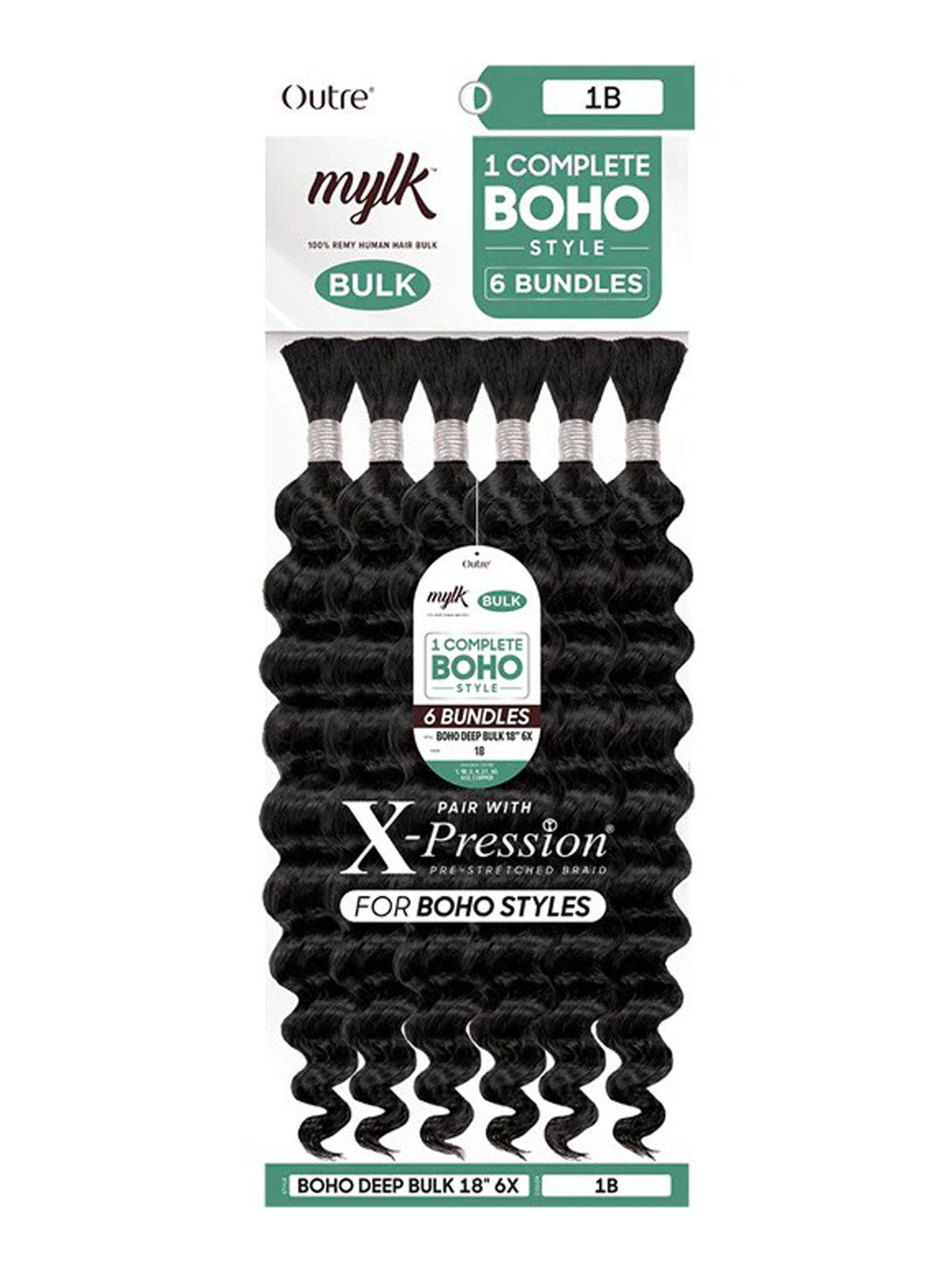 Outre Mylk- 100% Human Hair Braid - Deep Bulk 18" - Product Image