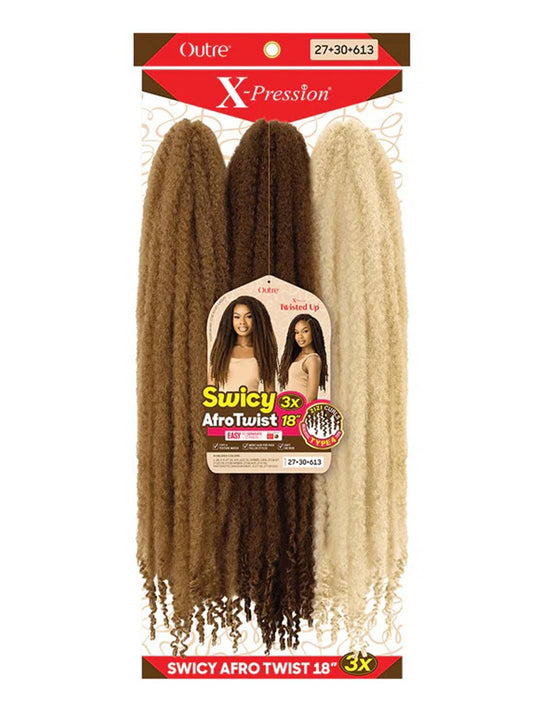 Outre Swicy Afro Twist 18" - Marley Crochet Braid - 3 x Bundles
