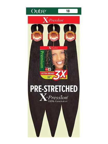 Outre X-Pression Ultra Braid 32" Pre-Stretched Braiding Hair 3 Bundles