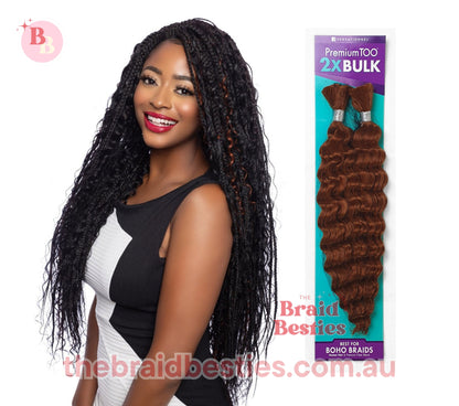 Human Hair Blend Braids Premium Too 2x Bulk- Deep Bulk 18"