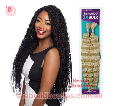 Human Hair Blend Braids Premium Too 2x Bulk- Deep Bulk 18"