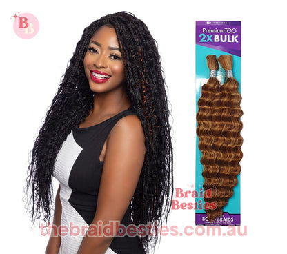 Human Hair Blend Braids Premium Too 2x Bulk- Deep Bulk 18"