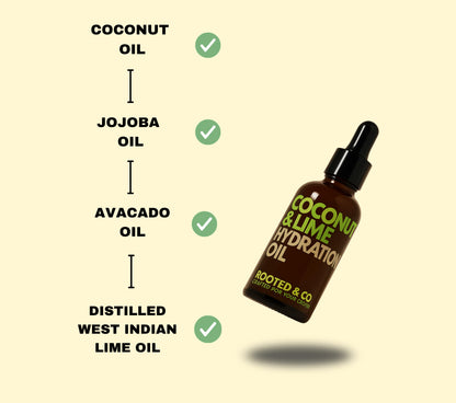 Rooted&Co Coconut & Lime Hydration Oil (50 ml)
