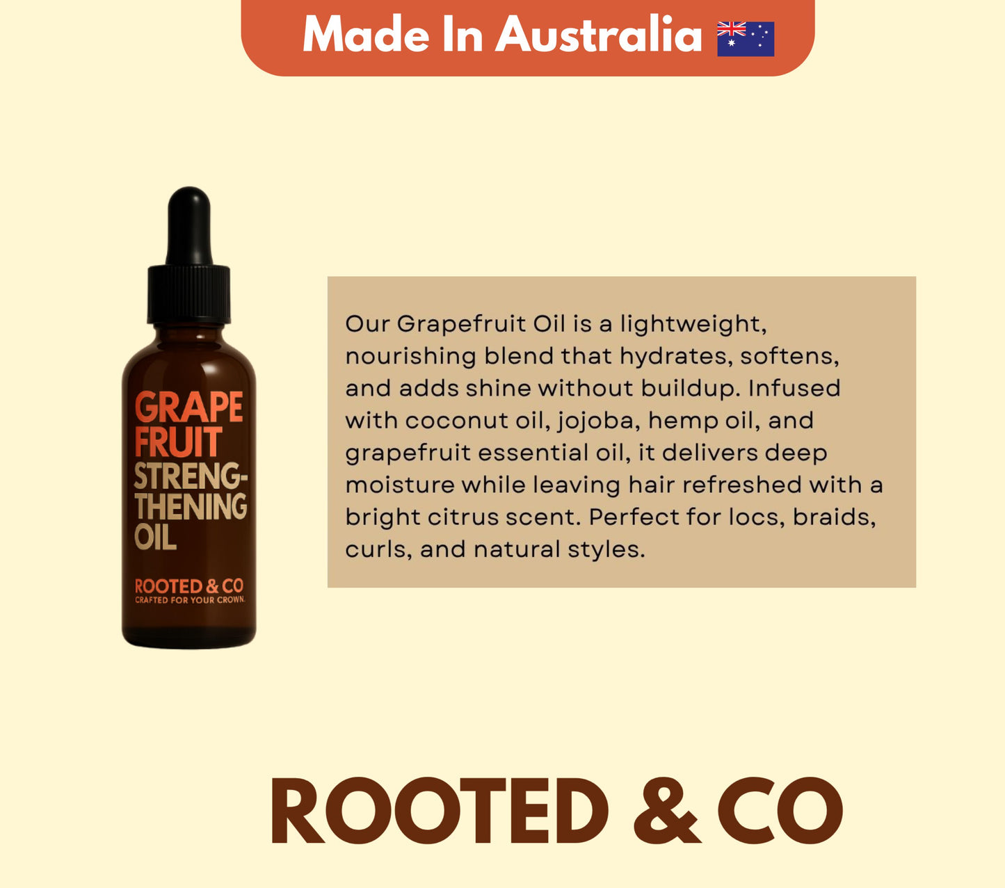 Rooted&Co Grapefruit Strengthening Oil (50 ml)
