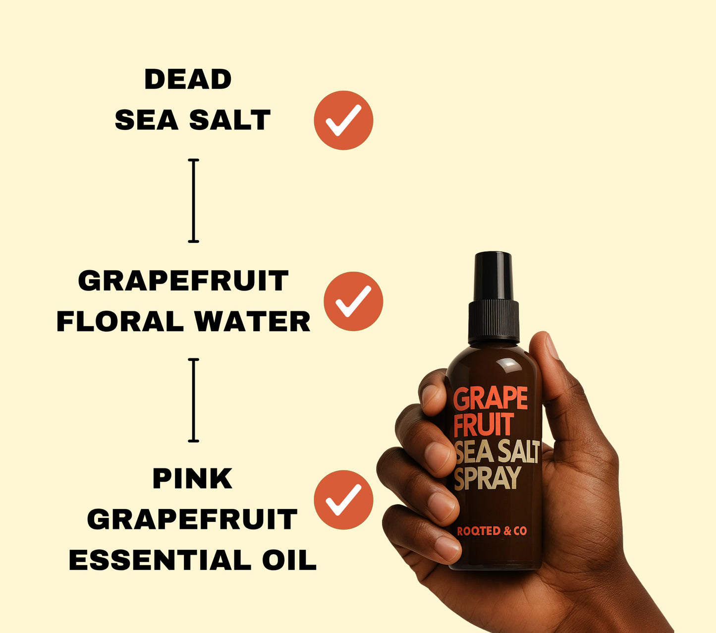 Rooted&Co Grapefruit Sea Salt Spray (125 ml)