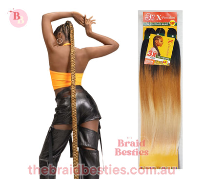 3 x X-Pression Pre-Stretched Braid 58"